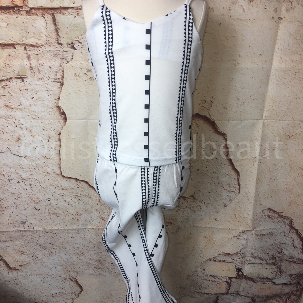 ❌ White Black Retro Barbie 2PC Pant Set - Picture 10 of 16